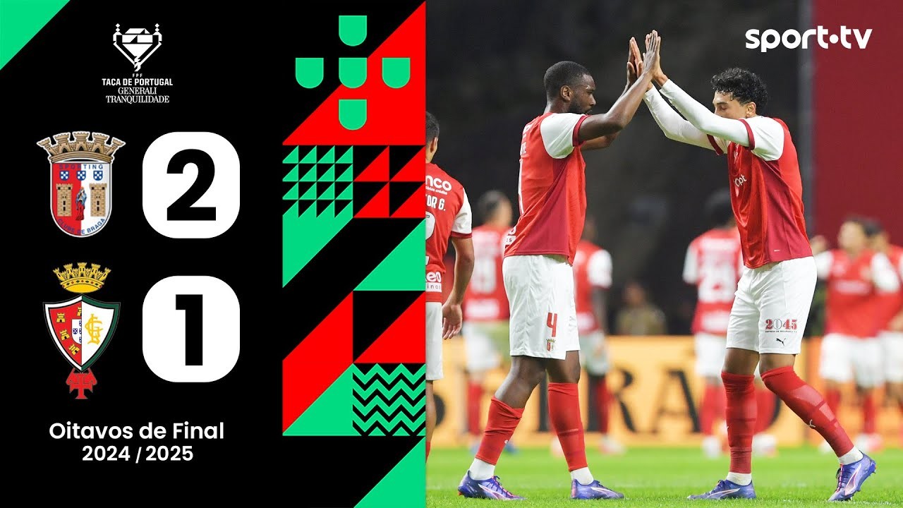 #ไฮไลท์ฟุตบอล [ สปอร์ติ้ง บราก้า 2 - 1 ลูซิทาโน อีโวรา ] โปรตุเกส คัพ 2025/16.1.68